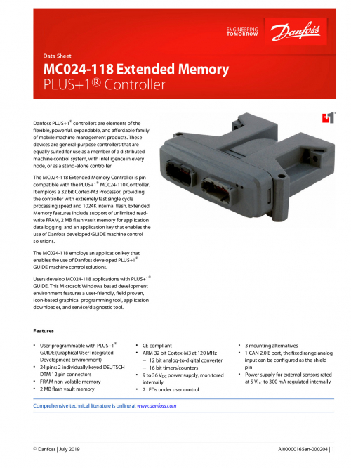 MC024-118 controller