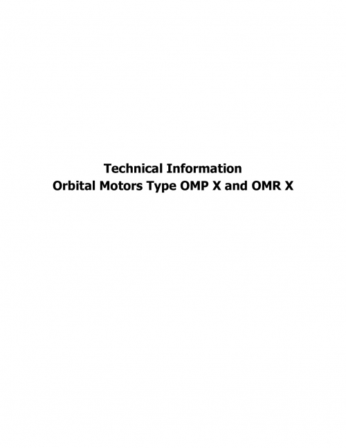 Orbital motor OMP X 80