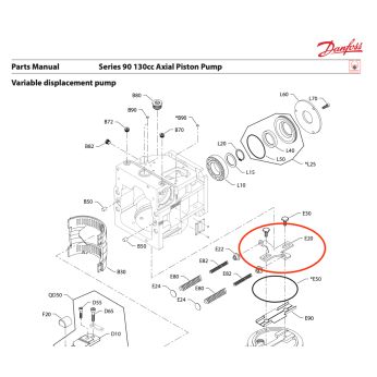 Leveler for S90 pump 130ccm