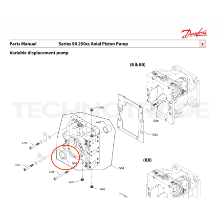 Bushing for S90 pumps 130-250cm3