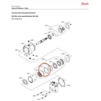 Vnitřní opěrný kroužek pro hydromotor S90 100cm3