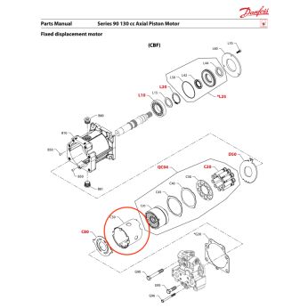 Pružinové tělo pro hydromotor S90 130cm3