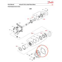 End cap gasket for S90 motor 130ccm