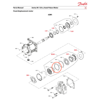 Slipper guide retainer spacer for S90 motor 130ccm