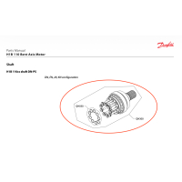 Shaft assembly 27T for H1B motor 110ccm