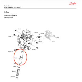 Servo píst pro hydromotor H1B 110cm3