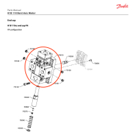 End cap for H1B motor 110ccm