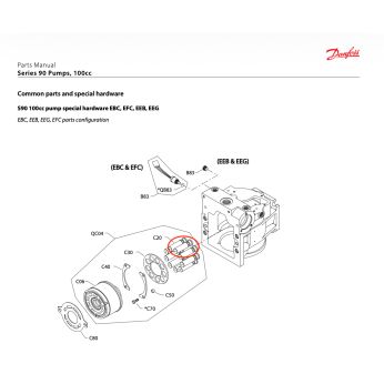 Piston assembly for S90 pump 100ccm