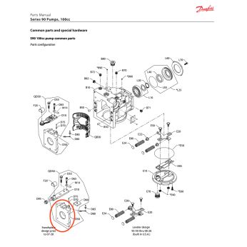 Swashplate for S90 pump 100ccm
