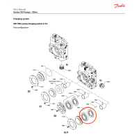 Kit charge pump "F" 26ccm for S90 pump 100ccm