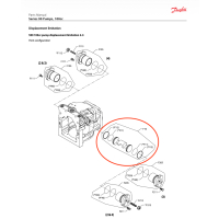 Servo piston assembly for S90 pump 100ccm