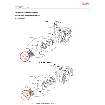 Valve plate for S90 pump 100ccm